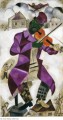 Le violoniste vert contemporain Marc Chagall